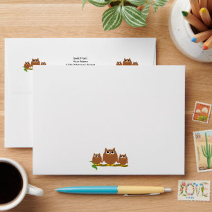 Brown Owls Design Envelope