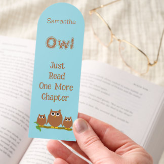 Brown Owls Design Personalised Bookmarks