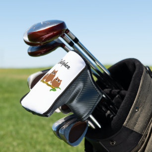 Brown Owls Design Personalised Golf Head Cover