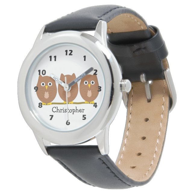 Brown Owls Design Watch (Angled)