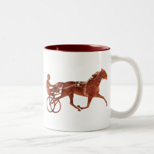 Brown Pacer Silhouette Two-Tone Coffee Mug