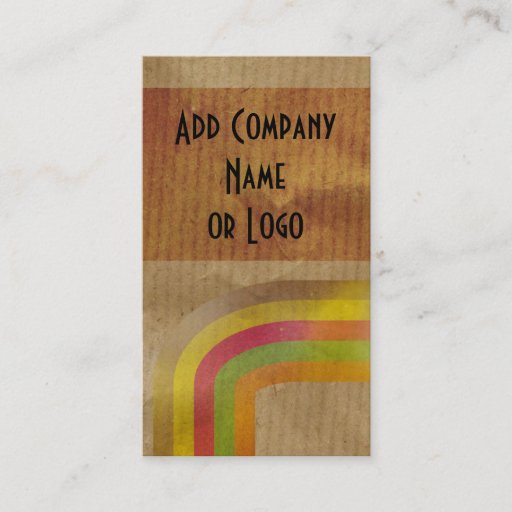 Customizable Brown Paper Business Card