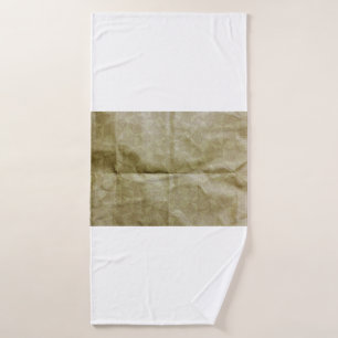 Brown paper wrinkle. Crease the paper. Background  Bath Towel