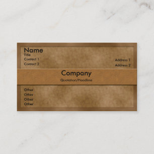 Brown Parchment Business Card