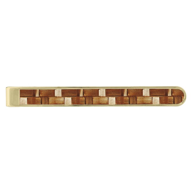 Brown Pattern Tie Bar (Front)
