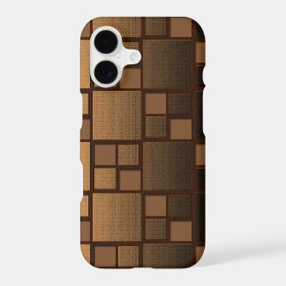 brown patterned iPhone 17 case