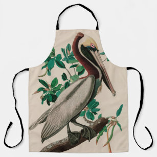 Brown Pelican Birds of America Audubon Print Apron