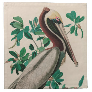 Brown Pelican Birds of America Audubon Print Cloth Napkin