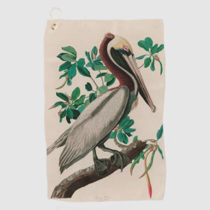 Brown Pelican Birds of America Audubon Print Golf Towel
