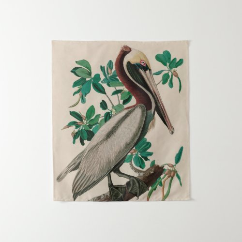 Brown Pelican Birds of America Audubon Print Tapestry