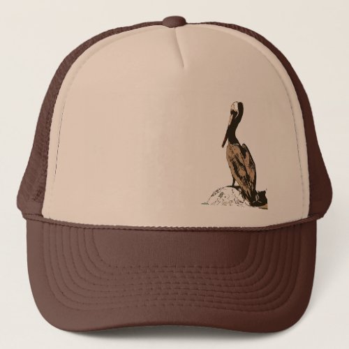 Brown Pelican Birds Wildlife Animals Trucker Hat