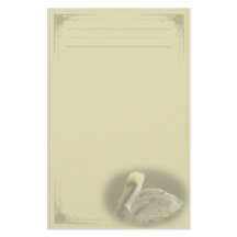 Brown Pelican Custom Stationery