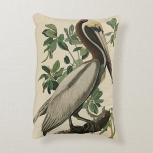Brown Pelican from Audubon's Birds of America Accent Pillow