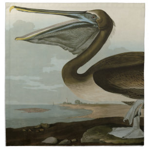 Brown Pelican from Audubon's Birds of America Cloth Napkin