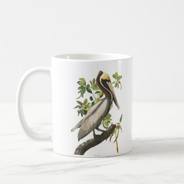 Brown Pelican John Audubon Birds of America Coffee Mug (Left)