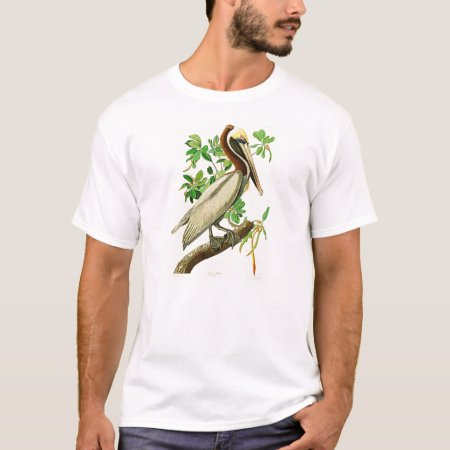 Brown Pelican John James Audubon Birds Of America T-shirt