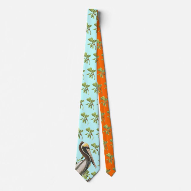 Brown Pelican Neck Tie (Front)