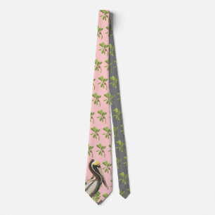 Brown Pelican Neck Tie