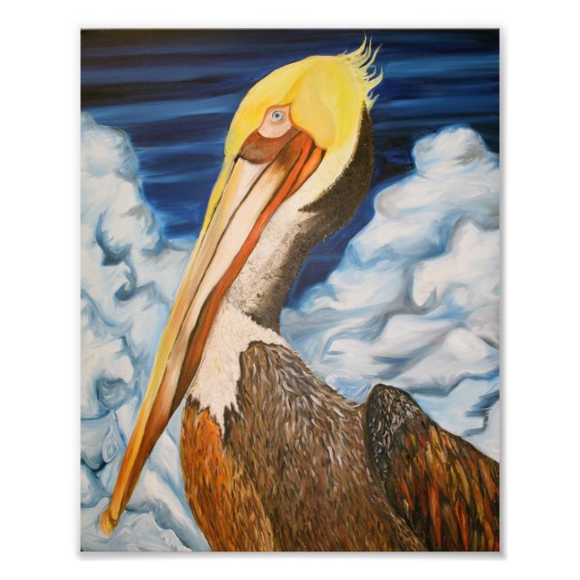 Brown Pelican Photo Print (Front)