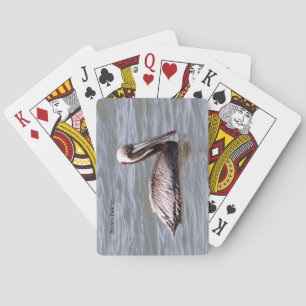 Brown Pelican playing cards