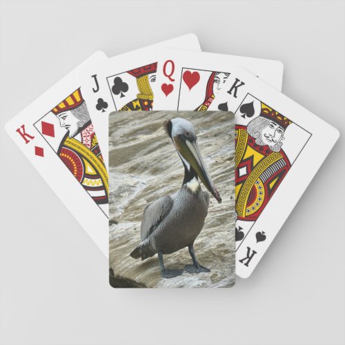 Brown Pelican Playing Cards