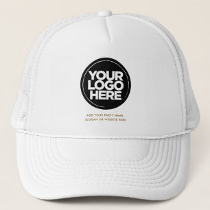 Brown Personalized Logo and Text Baseball Trucker Hat