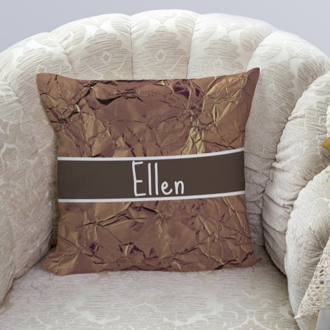 Brown Personalized throw pillows (Creator Uploaded)