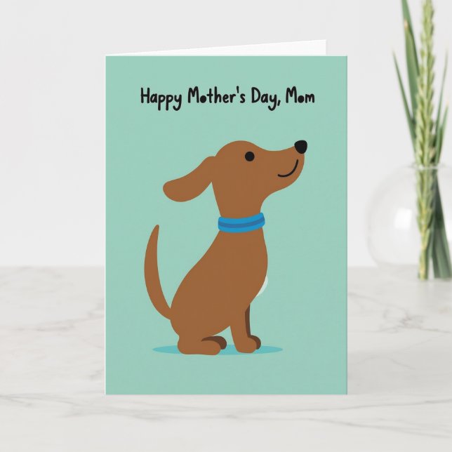Brown Pet Mothers Day Card (Front)