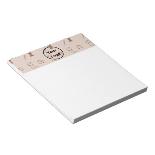 Brown pharmacy business pattern notepad