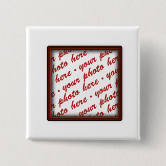 Brown Picture Frame for Any Occasion Pinback Button