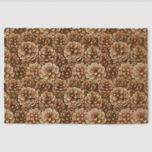 Brown Pine Cones Nature Fiber Doormat