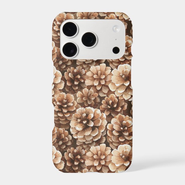 Brown Pine Cones Nature iPhone Case (Back)