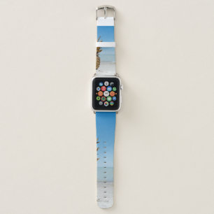 Brown pineapple fruit on seashore apple watch band