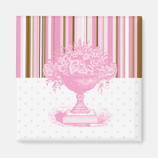 Brown & Pink Chic Magnet