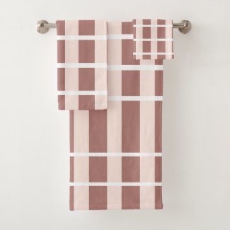 Brown Pink Stripes Pattern