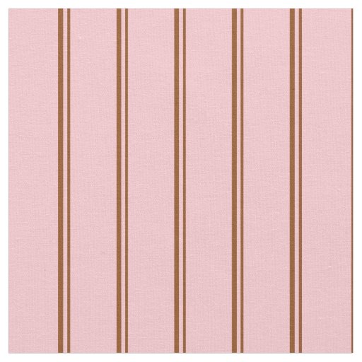 Brown & Pink Stripes Pattern Fabric