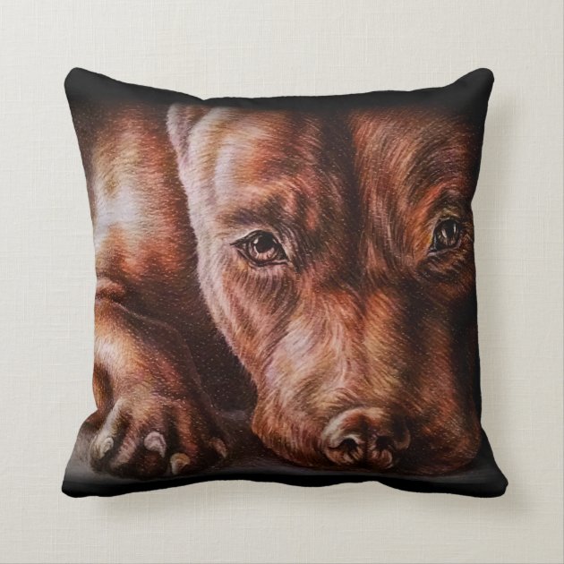 pillows with dog faces