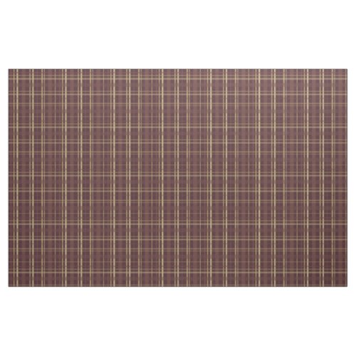 Brown Plaid Fabric