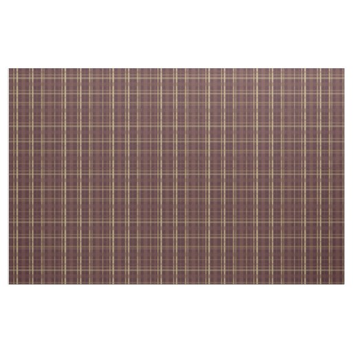 Brown Plaid Fabric