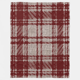 Brown Plaid Fleece Blanket