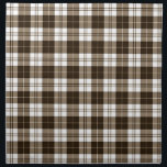 Brown Plaid Napkin<br><div class="desc">Cute brown gingham plaid pattern.</div>
