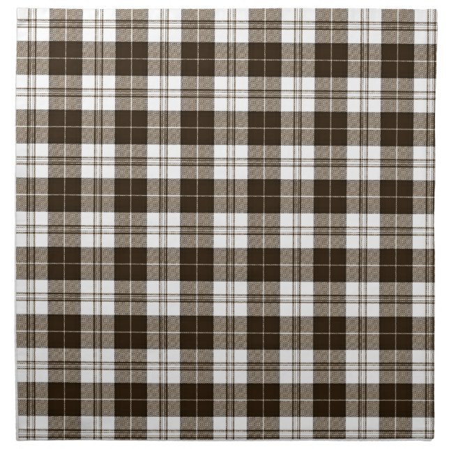 Brown Plaid Napkin (Front)