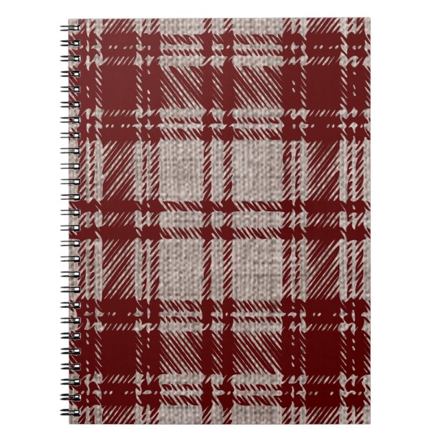 Brown Plaid Notebook (Front)