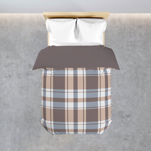 Brown Plaid Pattern Classic Boy Bedroom Decor Duvet Cover (Brown Plaid Pattern Classic Boy Bedroom Decor Duvet Cover
)