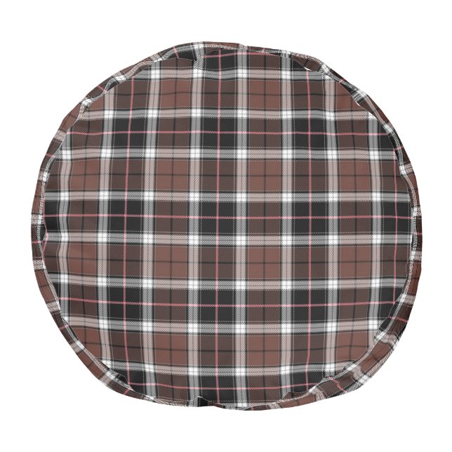 Brown Plaid Pouf (Bottom)