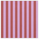 [ Thumbnail: Brown & Plum Colored Stripes/Lines Pattern Fabric ]