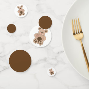 Brown Plush Toy Teddy Bear Stuffed Animal Birthday Confetti