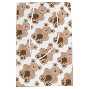 Brown Plush Toy Teddy Bear Stuffed Animal Birthday Medium Gift Bag