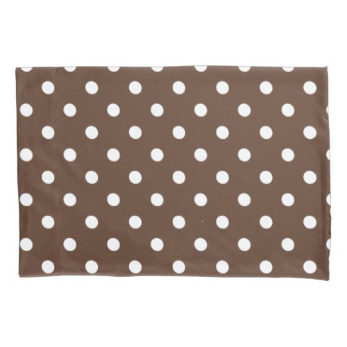 Brown Polka Dot Pillow Case