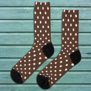 Brown Polka Dot Socks